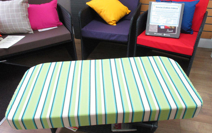 All of our outdoor cushions are made by expert in-house staff at our Bristol based premises.